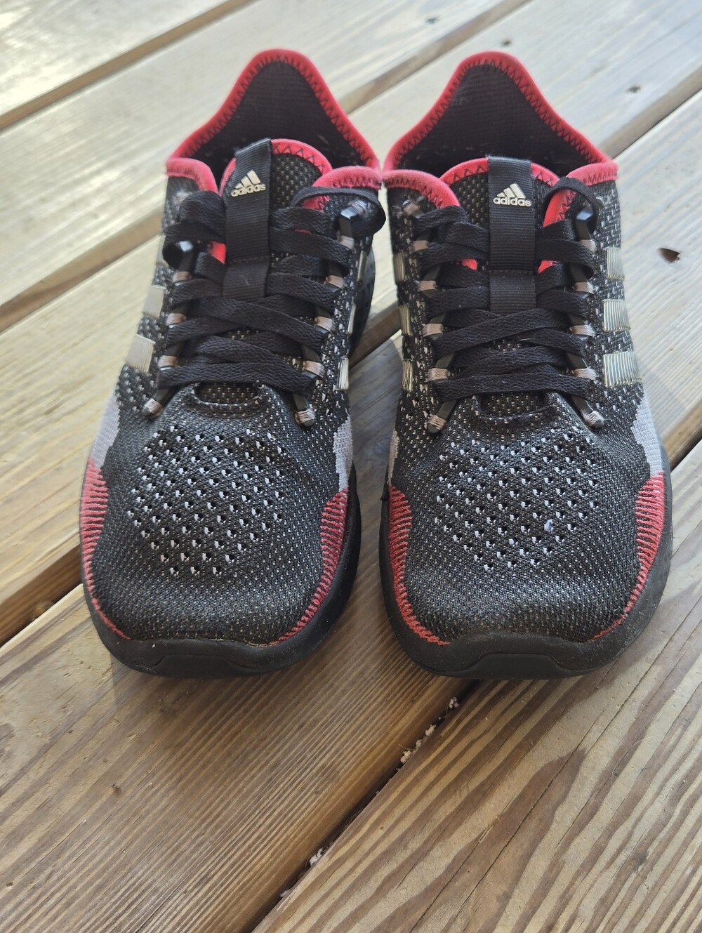 Adidas Fluidflow 2.0 Men's Running Shoes - Black/Red - Size 7.5